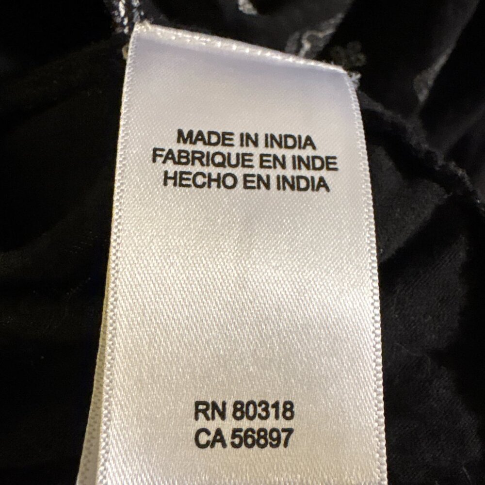 Lucky Brand Black and White Printed Ruffle Tank Top - Picture 7 of 7